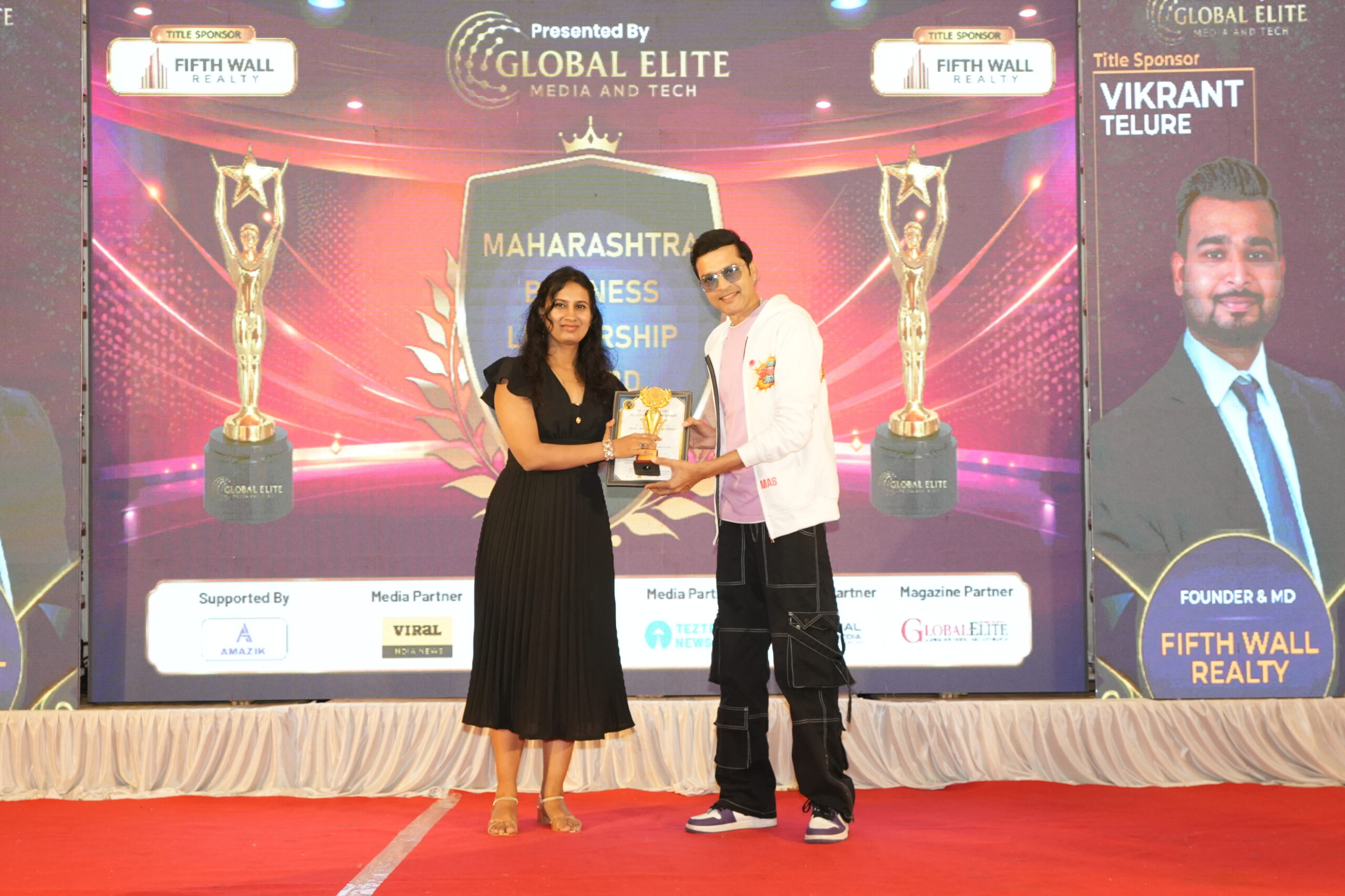 महाराष्ट्र बिजनेस लीडरशिप अवॉर्ड 2026, पुणे में Mrs. Ashlesha Upadhye को मिला “Trusted Financial Advisor Award”
